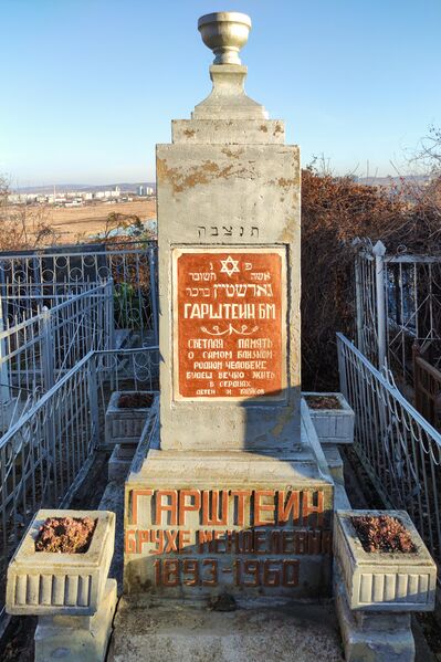 Файл:Grave-of-garshtein-brukhe-mendelevna-jewish-cemetery-balti-republic-of-moldova-2021-11-21-1.jpg